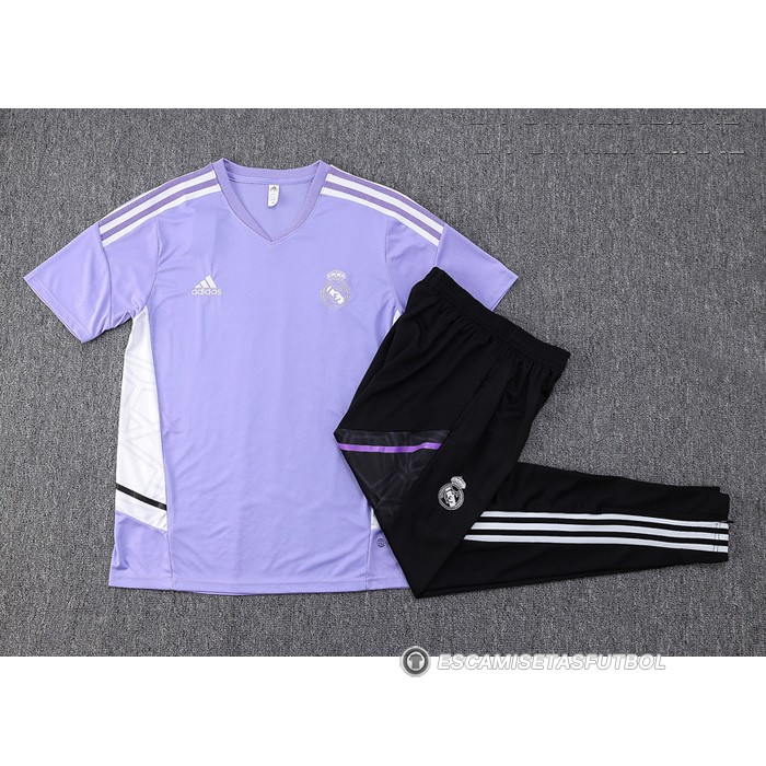 Chandal del Real Madrid Manga Corta 2022-23 Purpura